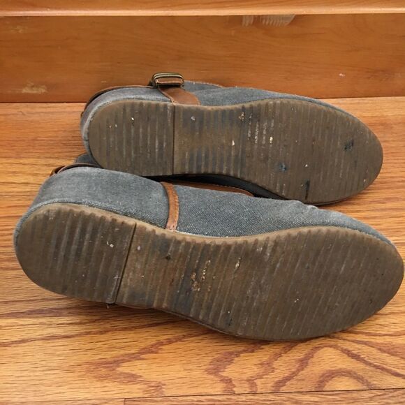 ALDO canvas slouch ankle boots with buckles | Size 8.5 - Picture 6 of 7